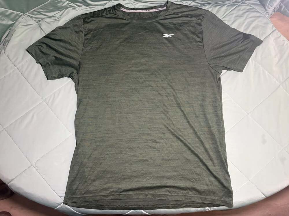 Reebok Speedwick Athletic T-Shirt Size L Green Heather